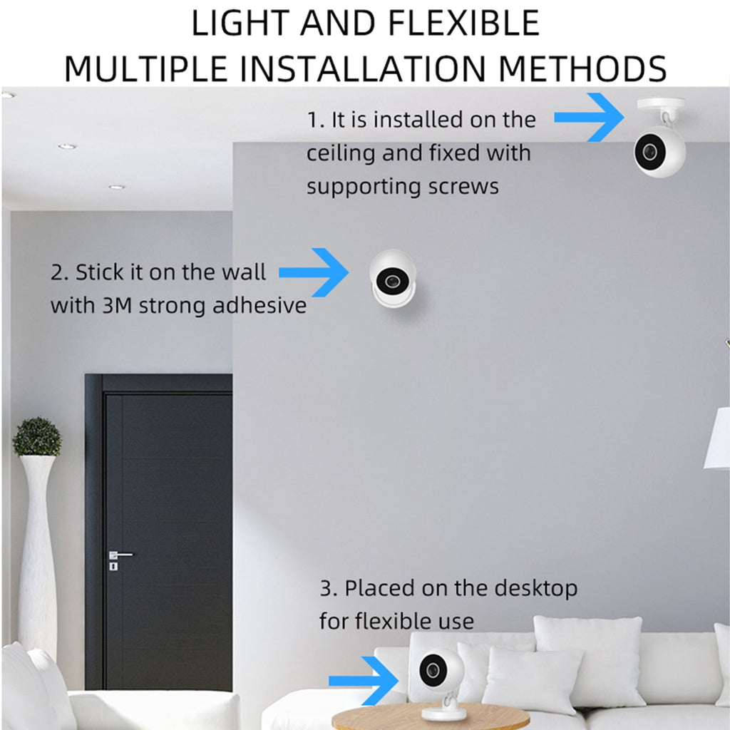 AZXY Security Cameras Wireless Wifi,Indoor Security Cameras,1080p Hd Home 360 Smart Camera,Surveillance Camera for Pet