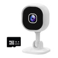 1080P Indoor Security MIni Camera for Baby Monitor, Home Security Camera, Pet Camera w/Motion Detection, 2-Way Audio Siren, Night Vision, Real Time Monitoring（Includes 64GB Memory Card)