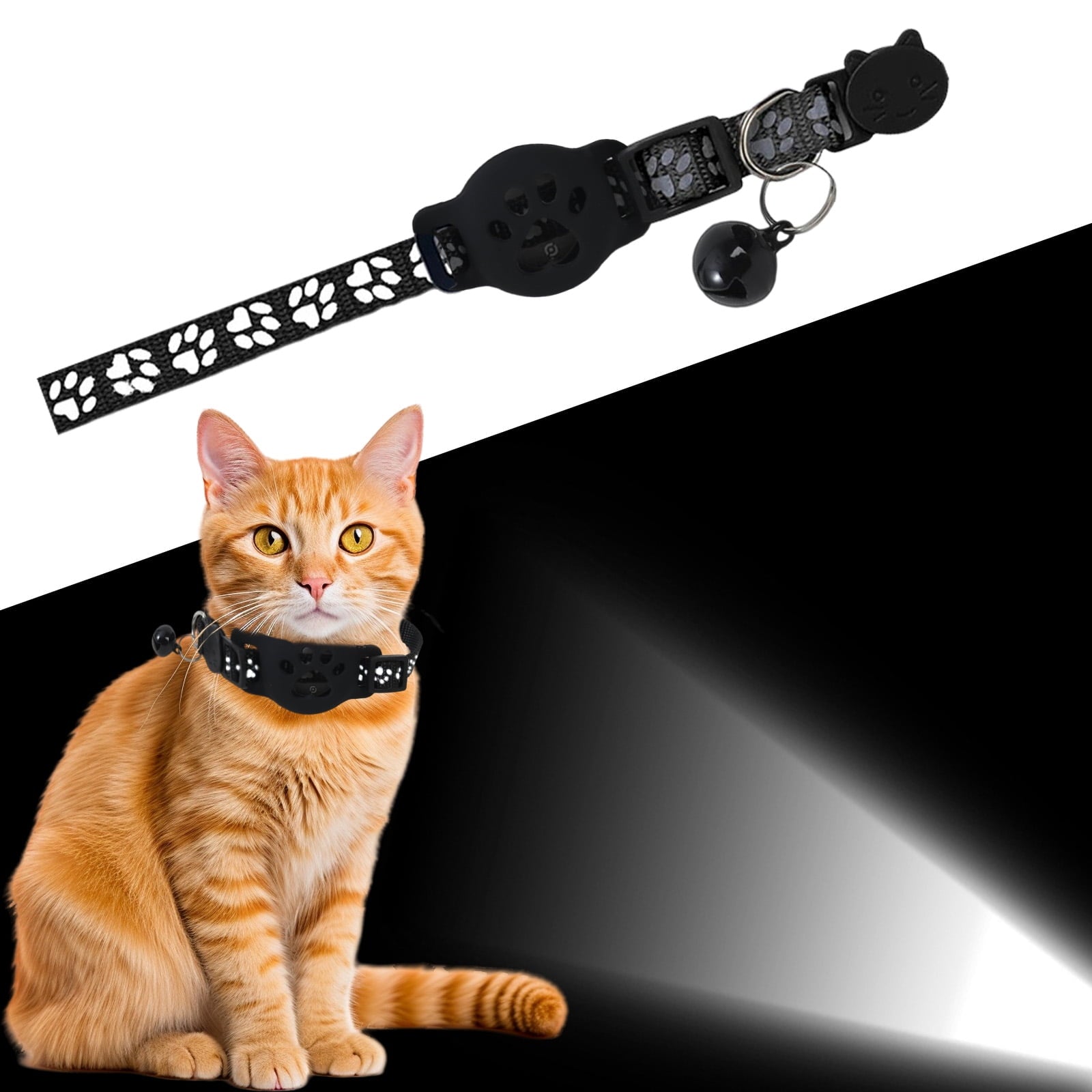 2/1pcs Cat Tracker GPS Collar for Cats Electronic Pet Locator Waterproof Compatible with Ios, for Small To Large Cats Advanced Tracking Solution Smart Collar for Pet Safety