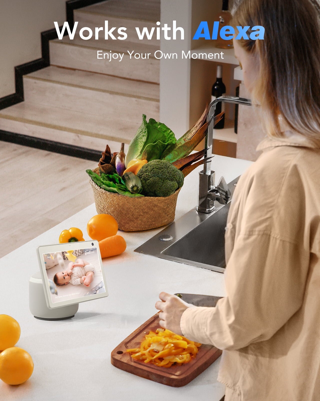 ANNKE Indoor Security Camera, 4MP HD WiFi Camera for Home Security, 2.4/5 GHz Wi-Fi, Auto Tracking, Smart Person/Pet Detection, 2-Way Audio, Ideal for Baby Monitor/Pet Camera/Elder Monitor