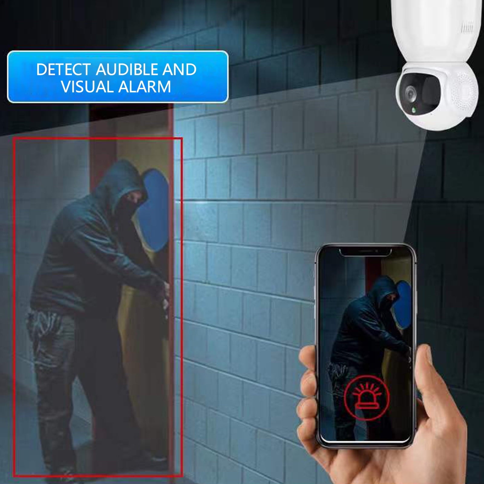 AZXY Wireless Security Camera,Smart Security Cameras,1080p Hd Wifi Indoor Security Cameras,Mini Hidden Smart Pet Monitors for Home