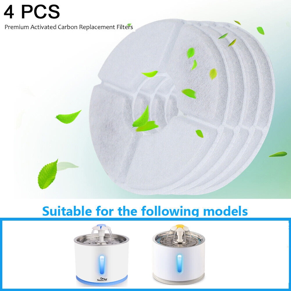 Automatic Electric Pet Water Fountain Dog Cat Drinking Bowl Cat Dog Water Dispenser （4PCS Filter）