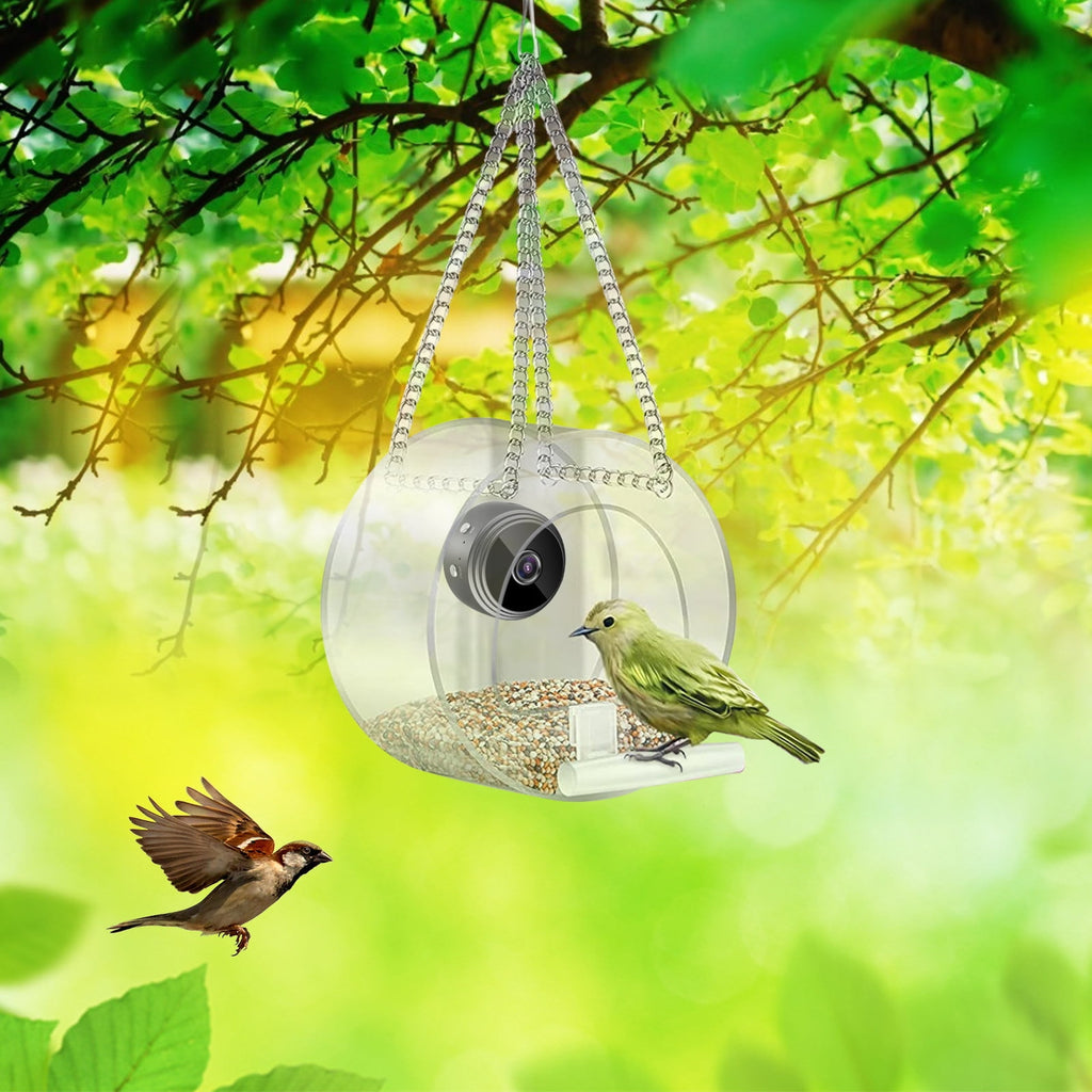 2025 New Release, Bird Feeder With Camera, HD 1080P Night-Version Video Camera, WiFi Hotspot Remote Connection With Mobile Phone For Outdoor Bird Watching, Capture Photos , A