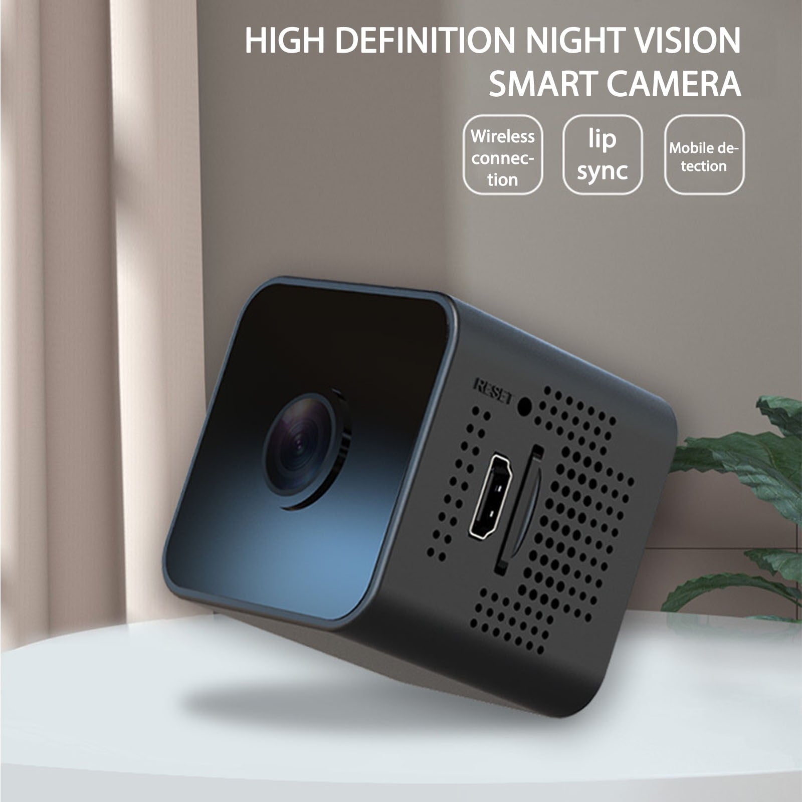 AZXY Security Camera,Surveillance Cameras Wireless,1080p Hd Night Vision Security Cameras Wireless Wifi Indoor,Smart Camera for Home Indoor Pet