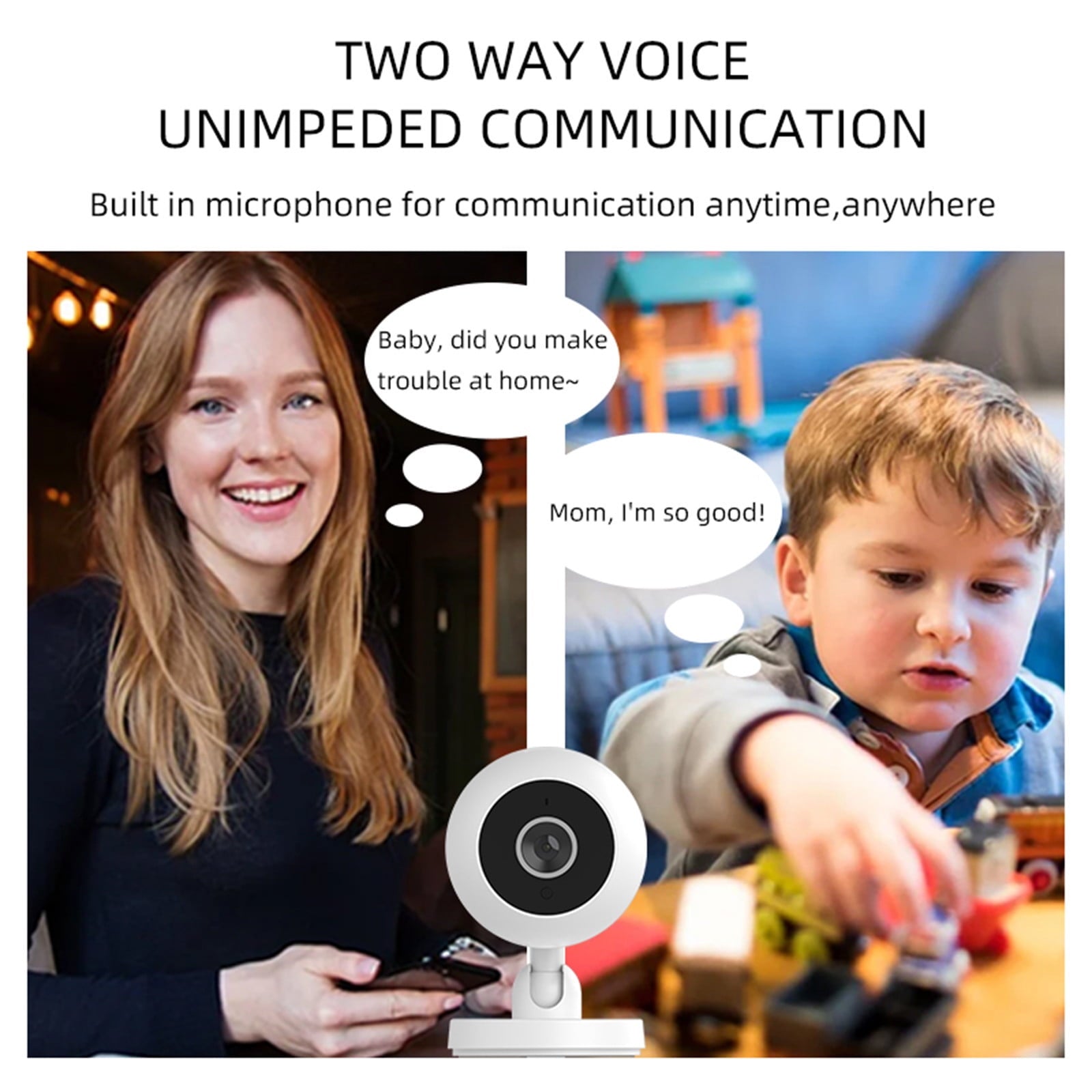 AZXY Security Cameras Wireless Wifi,Indoor Security Cameras,1080p Hd Home 360 Smart Camera,Surveillance Camera for Pet