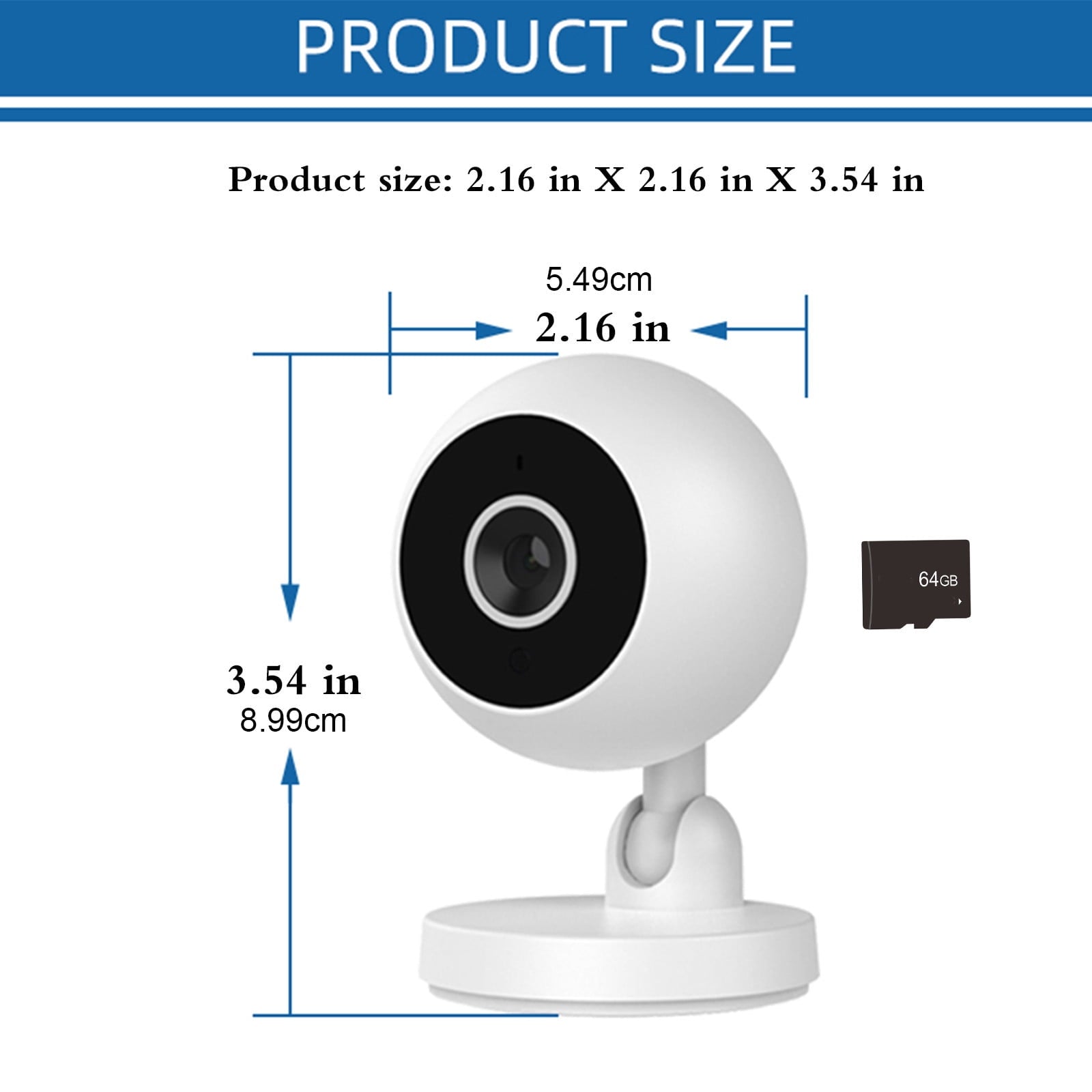 AZXY Security Cameras Wireless Wifi,Indoor Security Cameras,1080p Hd Home 360 Smart Camera,Surveillance Camera for Pet